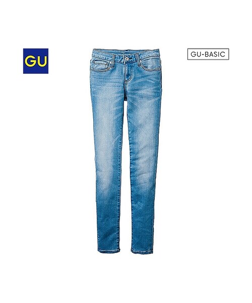 GU(ジーユー)の「(GU)ストレッチプラススキニージーンズA(WOMEN ⁄ パンツ・その他・レディース・BLUE・67/70/58/73/64/61)」の2枚目の写真