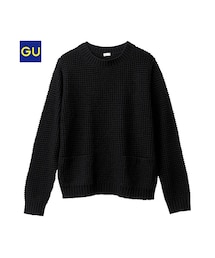 GU | （GU）ポケ付きプルオーバー（長袖）(トップス)