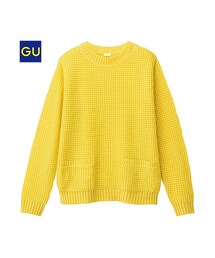 GU | （GU）ポケ付きプルオーバー（長袖）(トップス)