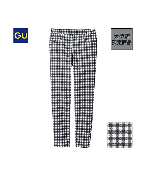 GU(ジーユー)の「(GU)クロップドパンツ(ギンガム)(WOMEN ⁄ クロップドパンツ・ショートパンツ・レディース・RED/BLACK/NAVY・S/L/M/XL)」の2枚目の写真