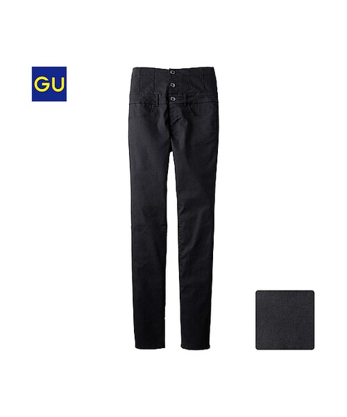 GU(ジーユー)の「(GU)ハイウエストレギンスパンツ(WOMEN ⁄ パンツ・その他・レディース・BLACK/NAVY・M/S/L)」の1枚目の写真