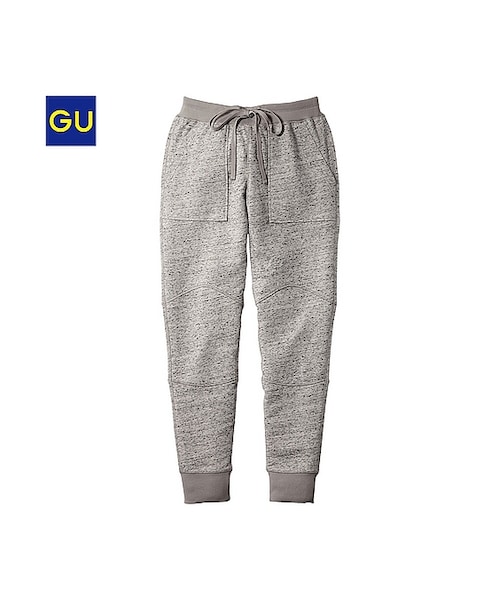 GU(ジーユー)の「(GU)カットソートラックパンツA(WOMEN ⁄ パンツ・その他・レディース・GRAY/DARK GRAY・M/L/S/XL)」の1枚目の写真