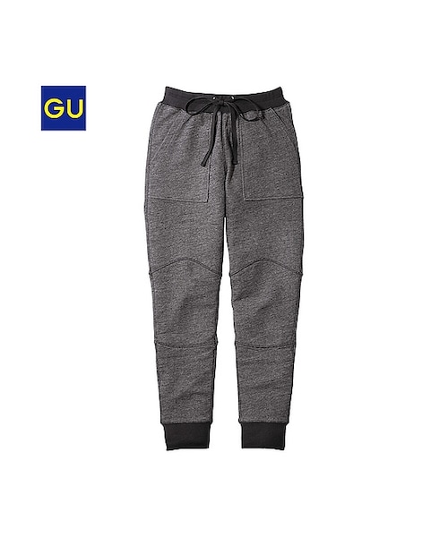 GU(ジーユー)の「(GU)カットソートラックパンツA(WOMEN ⁄ パンツ・その他・レディース・GRAY/DARK GRAY・M/L/S/XL)」の2枚目の写真