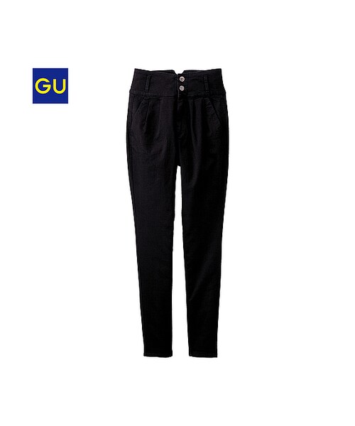GU(ジーユー)の「(GU)ハイウエストタックジーンズA(WOMEN ⁄ ジーンズ・レディース・BLUE/BLACK・L/S/XL/M)」の1枚目の写真