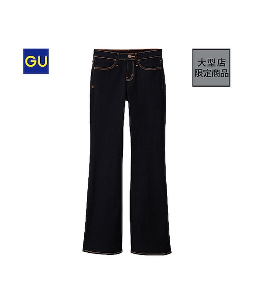 GU（ジーユー）の「（GU）ブーツカットジーンズ（WOMEN ⁄ ジーンズ・レディース・BLUE/NAVY・XL/L/M/S）」の2枚目の写真