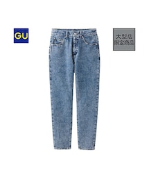 GU | （GU）ハイウエストテーパードジーンズ(パンツ)