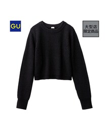 GU | （GU）クロップドセーター（長袖）Ａ(トップス)