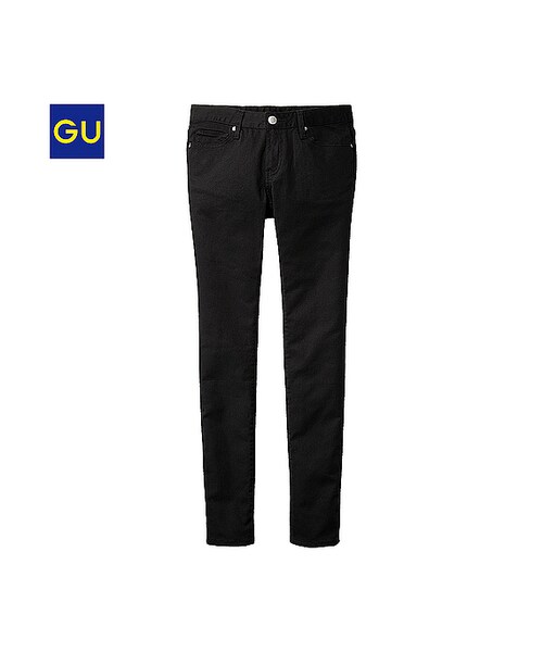 GU(ジーユー)の「(GU)カラースキニーパンツA(レングス76cm)A(WOMEN ⁄ ジーンズ・レディース・BLACK・58/61/73/67/70/64/55)」の1枚目の写真