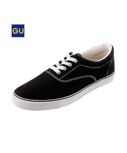 GU（ジーユー）の「（GU）ローカットスニーカーＡ（MEN ⁄ ブーツ・シューズ・メンズ・NAVY/88/BLACK・25.0cm/26.0cm/27.0cm/28.0cm）」の2枚目の写真