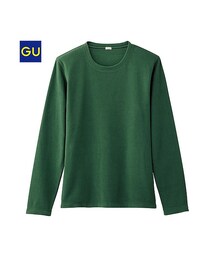GU | （GU）フリースクルーネックＴ（長袖）(トップス)
