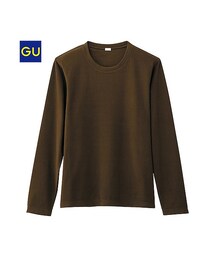 GU | (GU)フリースクルーネックT(長袖)(トップス)
