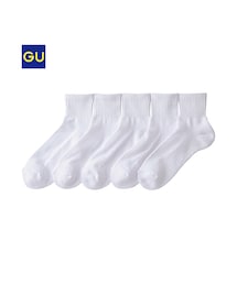 GU | （GU）アンクルソックス（５足組）Ａ(レッグウェア)