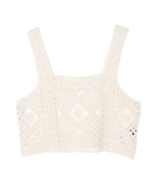 Green　Parks（グリーンパークス）の「・SUGAR SPOON カギ針風ベスト（トップス・グレー/ブラック/ナチュラル/ライトブルー・F）」の17枚目の写真