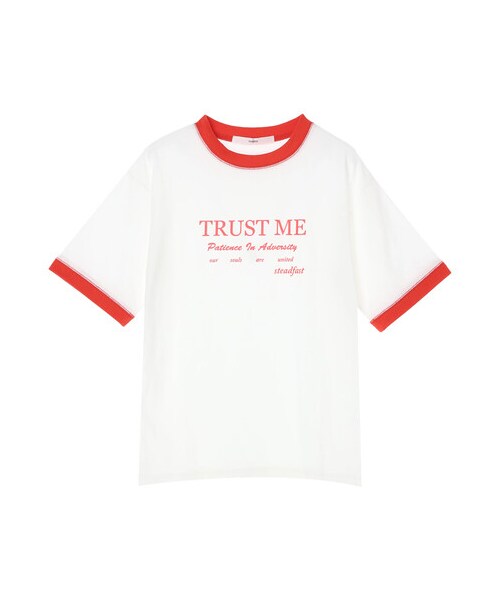 Green Parks(グリーンパークス)の「・novem 9 リンガーロゴptTシャツ(トップス・ブラック/レッド/ブラウン/ブルー・F)」の18枚目の写真