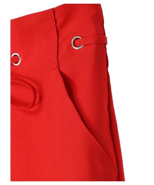 Green Parks(グリーンパークス)の「・ELENCARE DUE ハトメ付ワイドパンツ(パンツ・ブラック/レッド/カーキ・F)」の15枚目の写真