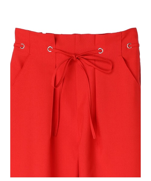 Green Parks(グリーンパークス)の「・ELENCARE DUE ハトメ付ワイドパンツ(パンツ・ブラック/レッド/カーキ・F)」の11枚目の写真