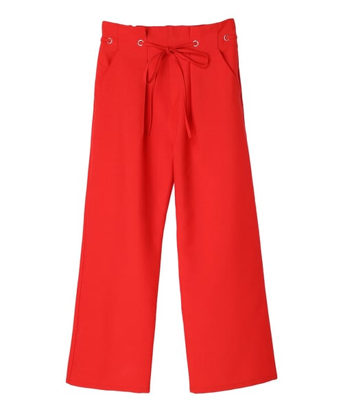 Green Parks(グリーンパークス)の「・ELENCARE DUE ハトメ付ワイドパンツ(パンツ・ブラック/レッド/カーキ・F)」の20枚目の写真