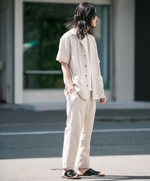 JEMORGAN（ジェーイーモーガン）の「『別注』JEMORGAN×Sonny Label テックリネンパンツ（その他・メンズ・ブラック/ナチュラル/カーキ・M/L）」の6枚目の写真