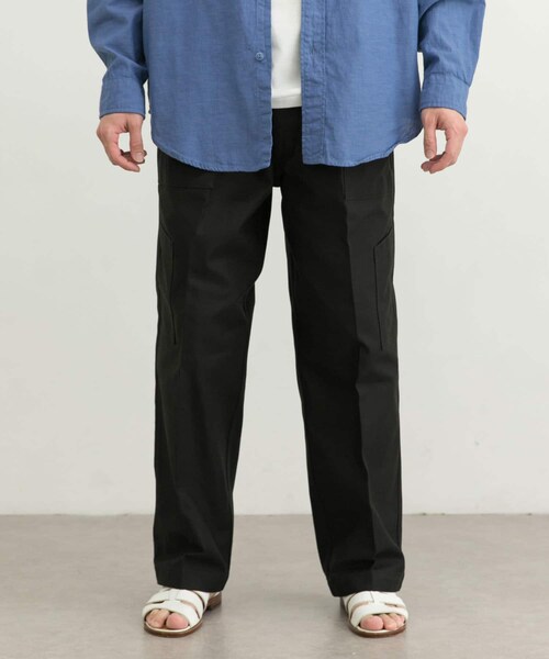 バックサテンUTILITY TROUSERS by SHIOTA ユニセックス バックサテンUTILITY TROUSERS by SHIOTA メンズユニ