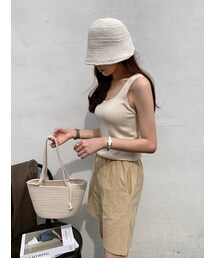 Miamasvin（ミアマスビン）の「ノースリーブスクエアネックニット（その他・レディース）」