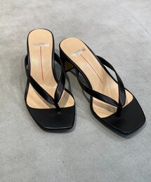 CIAOPANIC | 【Mollini(モリーニ)】HANORIA スクエアトングヒールサンダル(サンダル)