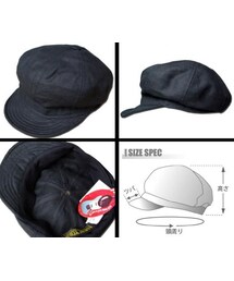 NEW YORK HAT（ニューヨークハット）の「NY.HAT LINEN SPITFIRE BLACK