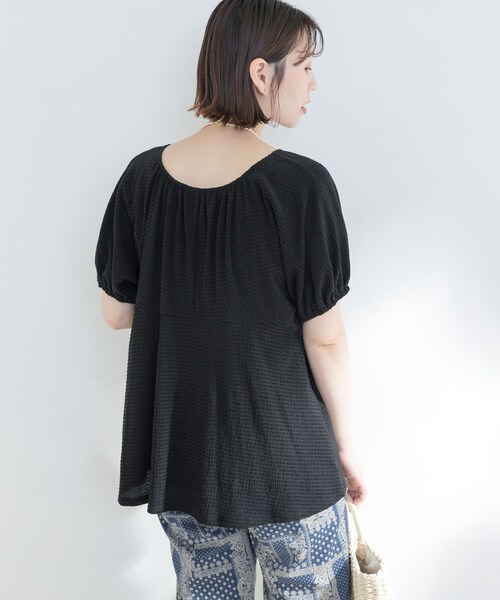 F by ROSSO（エフバイロッソ）の「F by ROSSO 楊柳カット2WAYチュニック（その他・レディース・ORANGE/OFF WHITE/BLACK・FREE）」の16枚目の写真