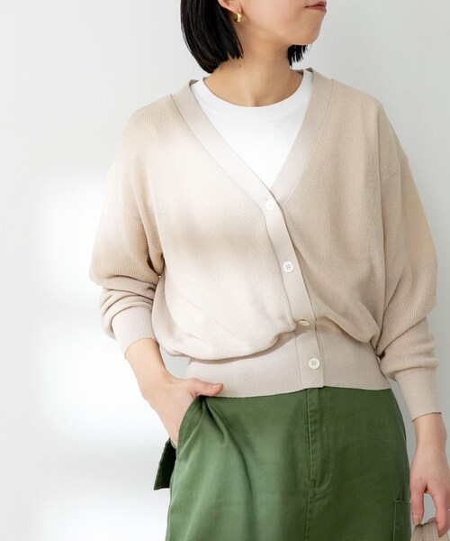 FORK&SPOON(フォークアンドスプーン)の「FORK&SPOON ペーパーニットカーディガン(その他・レディース・LIGHTBEIGE/DARKBROWN/NAVY・one)」の10枚目の写真