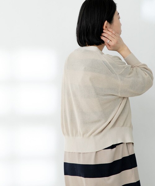 FORK&SPOON(フォークアンドスプーン)の「FORK&SPOON ペーパーニットカーディガン(その他・レディース・LIGHTBEIGE/DARKBROWN/NAVY・one)」の19枚目の写真