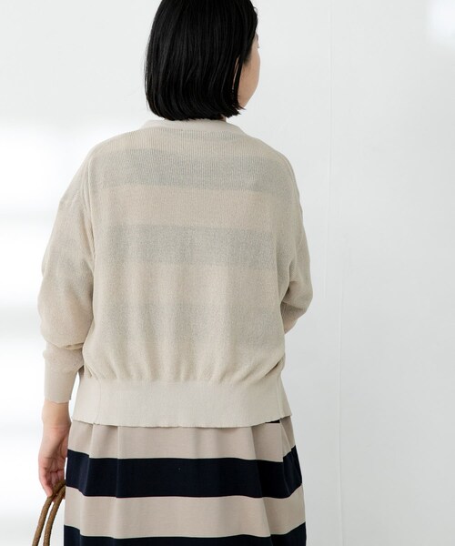 FORK&SPOON(フォークアンドスプーン)の「FORK&SPOON ペーパーニットカーディガン(その他・レディース・LIGHTBEIGE/DARKBROWN/NAVY・one)」の18枚目の写真