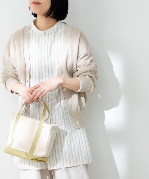 FORK&SPOON(フォークアンドスプーン)の「FORK&SPOON ペーパーニットカーディガン(その他・レディース・LIGHTBEIGE/DARKBROWN/NAVY・one)」の1枚目の写真