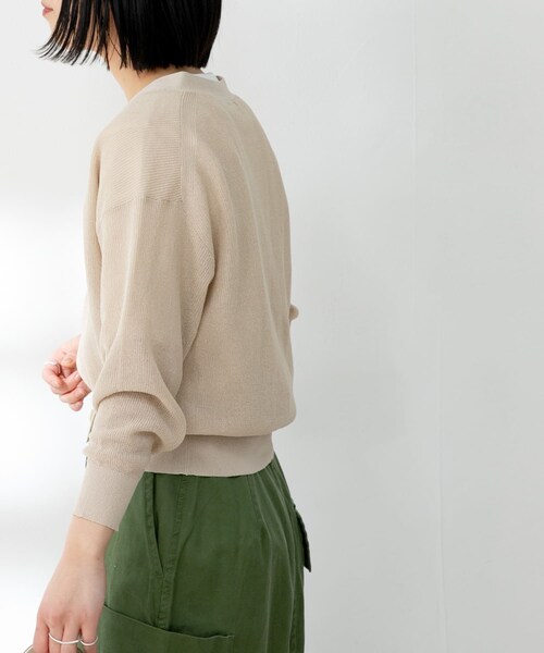 FORK&SPOON(フォークアンドスプーン)の「FORK&SPOON ペーパーニットカーディガン(その他・レディース・LIGHTBEIGE/DARKBROWN/NAVY・one)」の11枚目の写真