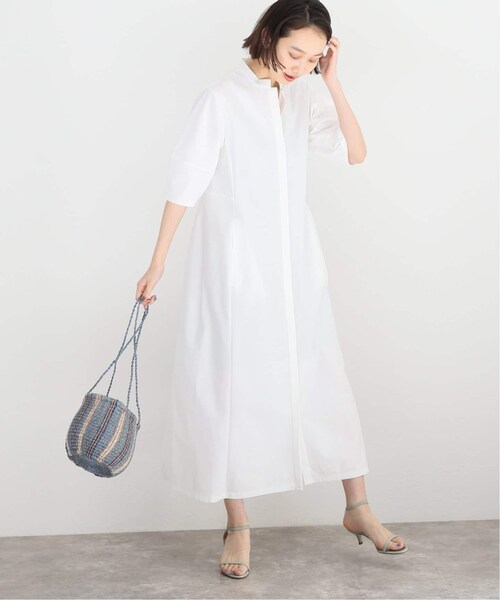 未使用級 VERMEIL par iena ランダムツイルワンピース コットンリネンタイプライターワンピース（ワンピース