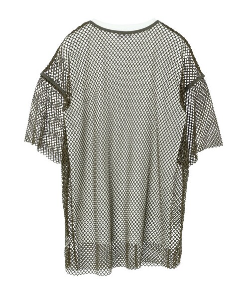 Green Parks(グリーンパークス)の「【予約】KBF.インナーSETメッシュプルオーバー(トップス・ホワイト/ブラック/カーキ・F)」の4枚目の写真