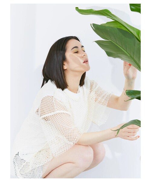 Green Parks(グリーンパークス)の「【予約】KBF.インナーSETメッシュプルオーバー(トップス・ホワイト/ブラック/カーキ・F)」の17枚目の写真