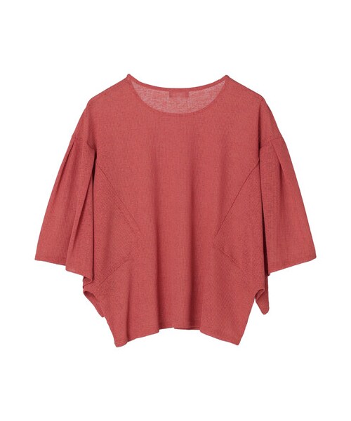 Green　Parks（グリーンパークス）の「【予約】KBF.シアーカットフレアスリーブプルオーバー（トップス・オフホワイト/ブラック/レッド/ブルー・F）」の5枚目の写真