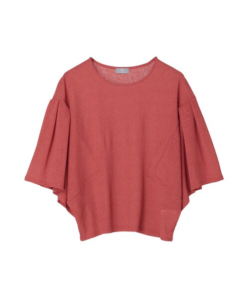 Green　Parks（グリーンパークス）の「【予約】KBF.シアーカットフレアスリーブプルオーバー（トップス・オフホワイト/ブラック/レッド/ブルー・F）」の4枚目の写真