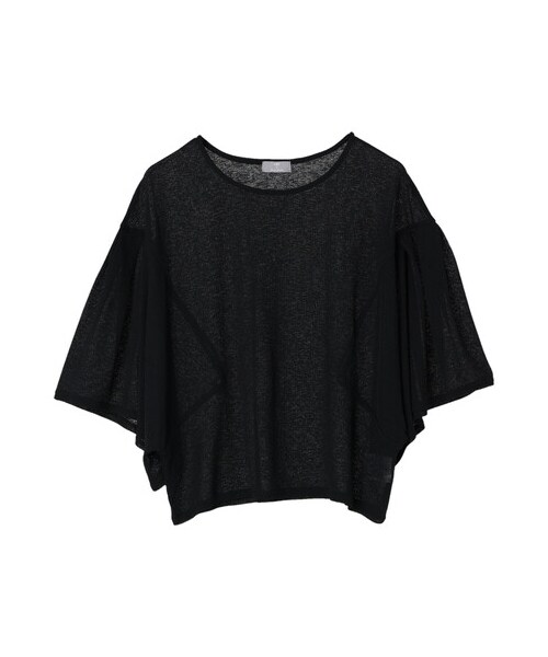 Green　Parks（グリーンパークス）の「【予約】KBF.シアーカットフレアスリーブプルオーバー（トップス・オフホワイト/ブラック/レッド/ブルー・F）」の12枚目の写真