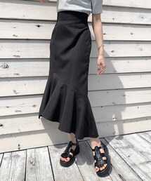 OLIVE des OLIVE | レースアップアシメマーメイドスカート(スカート)