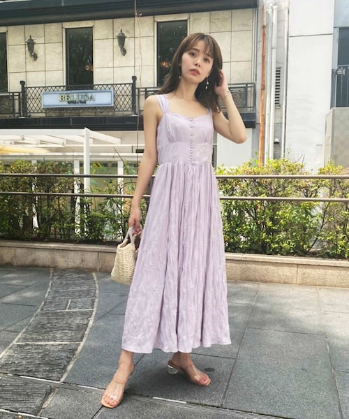 One After Another Nice Claup ワンアフターアナザー ナイスクラップ ワンアフターアナザーナイスクラップ の タンク型ワッシャーワンピース ワンピース Wear