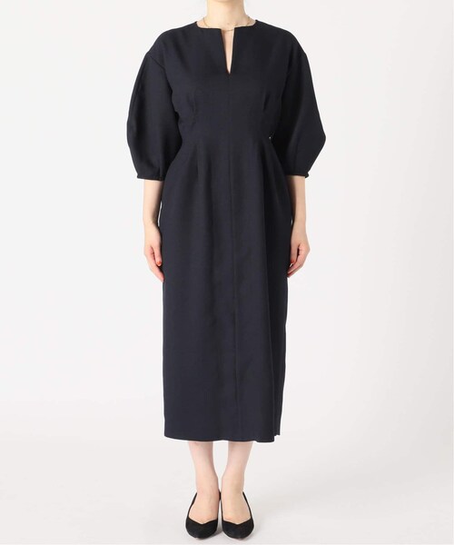 VERMEIL par iena（ヴェルメイユパーイエナ）の「《予約》バスケットウエストシェイプ ワンピース（その他・グリーン/36/38/40）」の17枚目の写真