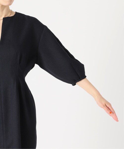 VERMEIL par iena（ヴェルメイユパーイエナ）の「《予約》バスケットウエストシェイプ ワンピース（その他・グリーン/36/38/40）」の22枚目の写真