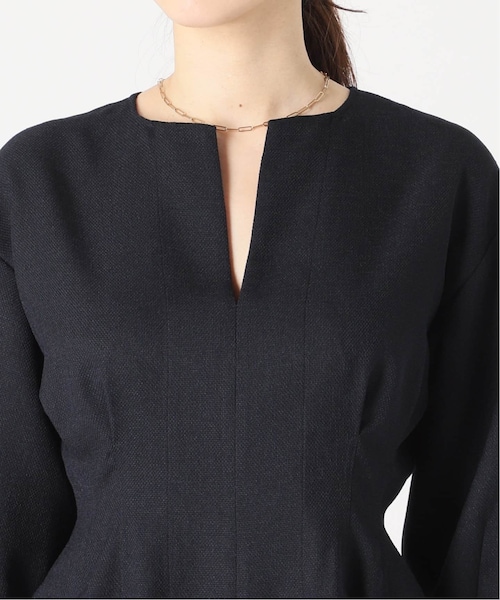 VERMEIL par iena（ヴェルメイユパーイエナ）の「《予約》バスケットウエストシェイプ ワンピース（その他・グリーン/36/38/40）」の21枚目の写真