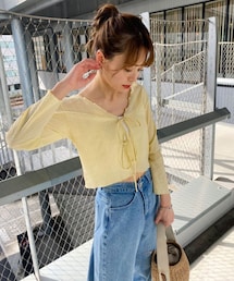 one after another NICE CLAUP | シアーショート羽織り(シャツ/ブラウス)