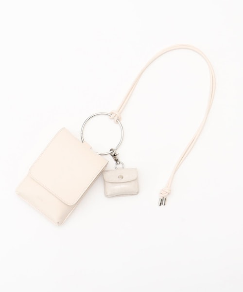 one after another NICE CLAUP（ワンアフターアナザーナイスクラップ）の「マルチスマホショルダー（ショルダーバッグ・レディース・アイボリー/ピンク/グリーン/ブラック・0）」の2枚目の写真