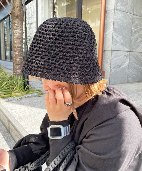 Lattice（Lattice）の「チューリップハット（ハット・レディース・アイボリー/ブラウン/ブラック・0）」の2枚目の写真