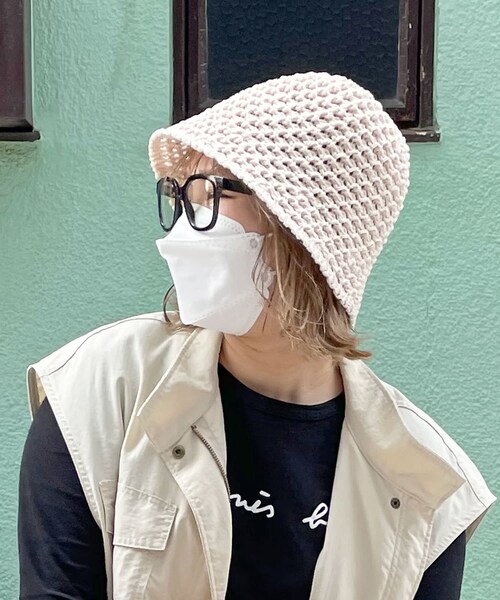 Lattice（Lattice）の「チューリップハット（ハット・レディース・アイボリー/ブラウン/ブラック・0）」の3枚目の写真