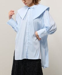 Lui's（ルイス）の「ビッグカラーボリュームスリーブシャツ（シャツ/ブラウス）」