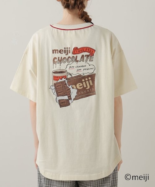DOUBLE NAME（ダブルネーム）の「meijiチョコレートコラボBACK刺しゅう