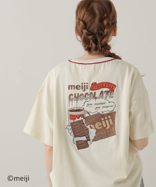 DOUBLE NAME（ダブルネーム）の「meijiチョコレートコラボBACK刺しゅう